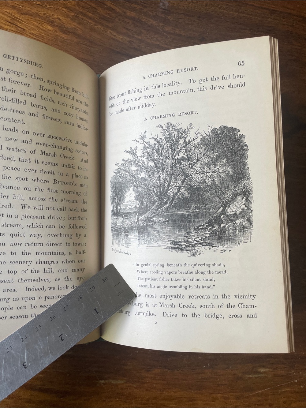 Gettysburg 1878 Guide Book John Bachelder Green Cloth Hardcover Antique Vintage - Picture 9 of 16